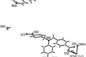 荧光材料4‑(N,N′‑双(4‑羧基苄基)氨基)苯磺酸铅配合物及合成方法