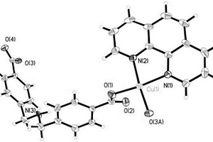 荧光材料4,4′‑(双(亚甲基)氨基)苯甲酸铜配合物及合成方法
