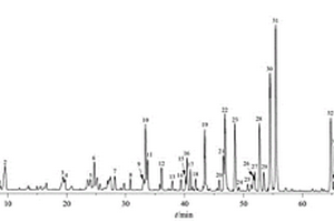 基于质谱技术的广藿香指纹图谱的构建方法及多指标定量评价方法