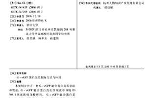 G-EGFP蛋白及其制备方法与应用