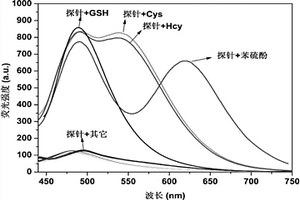 特异性区分不同硫醇的荧光探针
