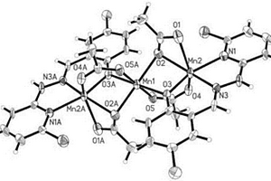 磁性材料5‑氯水杨醛缩‑2‑溴‑6‑肼基吡啶席夫碱锰配合物及合成方法