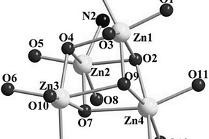 3-甲氧基水杨醛缩-3-氨基-2-羟基苯乙酮席夫碱四核锌配合物及合成方法