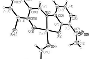 3,5‑二溴水杨醛缩‑3‑氨基‑2‑羟基苯乙酮席夫碱铜配合物及合成方法