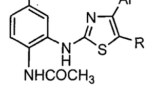 4-乙酰氨基-3-(4-芳基噻唑-2-氨基)苯甲酸酯及其制备方法与应用