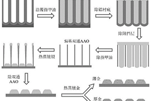 复合金银纳米阵列结构的SERS基底及其制备方法