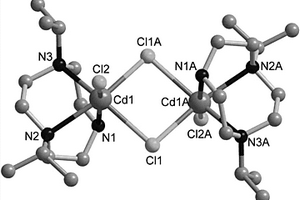 水溶性氯桥连双核镉配合物与制备方法及其应用