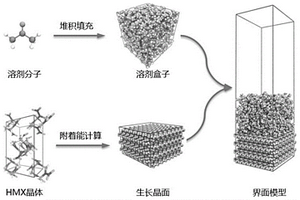 溶液中含能材料结晶形貌的计算方法