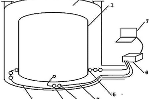 受限空间中储罐底部的声发射检测装置和方法
