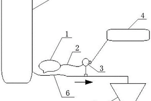 粉末罐车塑胶卸料软管漏料监测装置