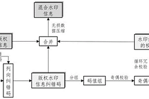 兼顾水印总长度及自纠错能力的混合水印信息构造方法