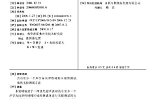 具有至少一个声学各向异性材料区域的测试体的无损测试方法