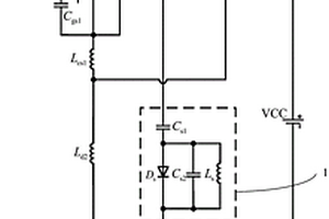 抑制GaN半桥模块电压尖峰与电流谐振的无损缓冲电路及其测试电路