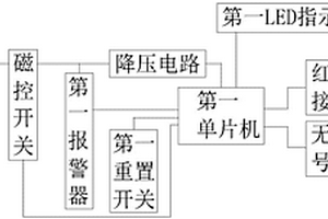 用于防盗磁扣的报警系统