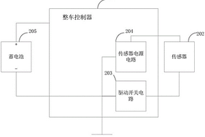 传感器负极短路保护电路及车辆