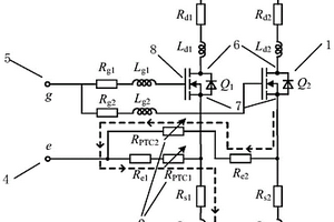 功率半导体芯片并联结构及其驱动回路过流失效抑制方法