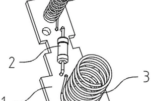 直流充电插座用充电检测电阻集成结构
