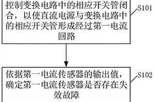 变换装置及其电流传感器失效检测方法、新能源发电系统