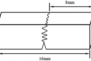 测试爆炸焊接界面强度断裂韧性用的平面三点弯曲试样