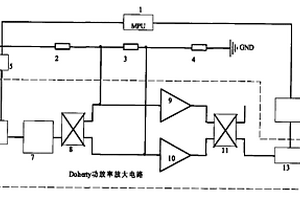 用于DOHERTY功率放大器中器件失效检测的电路