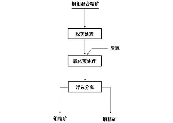 铜钼混合精矿的氧化浮选分离工艺