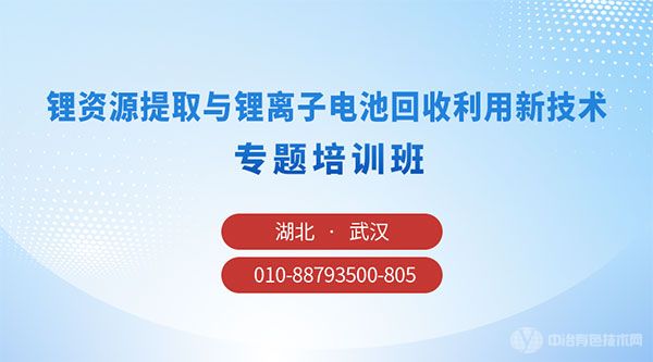 锂资源提取与锂离子电池回收利用新技术专题培训班