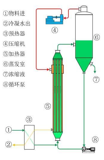 强制循环蒸发器原理图