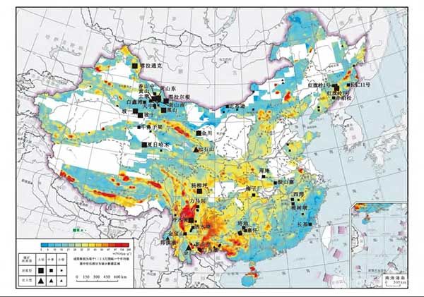 中国镍地球化学及镍资源分布图