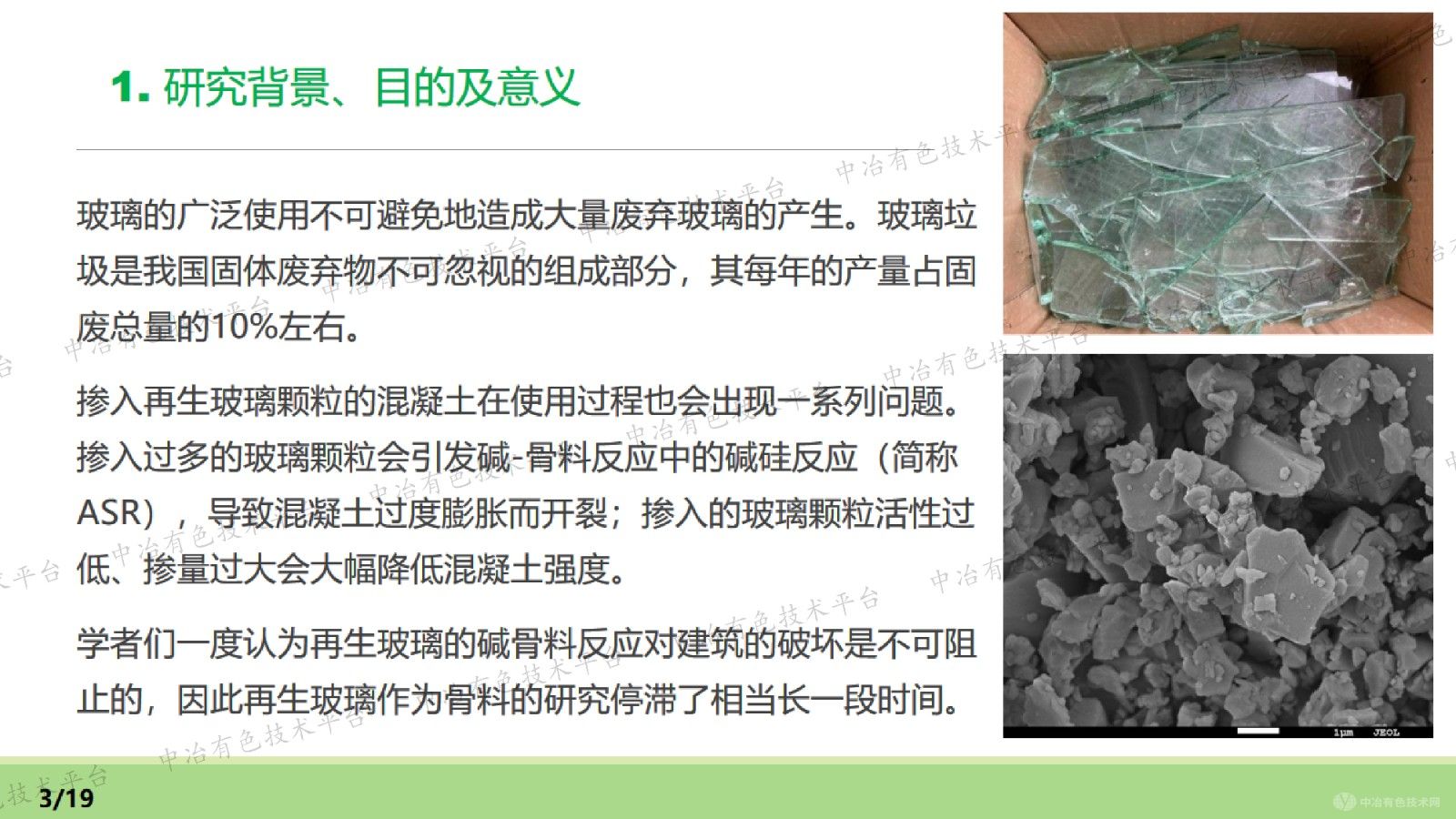 再生玻璃粉(RGP)在砂浆中的应用研究