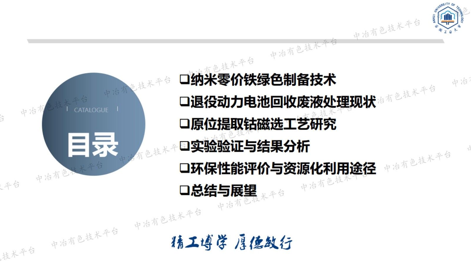 纳米零价铁绿色制备及其在退役动力电池回收废液的原位提取钴磁选工艺研究