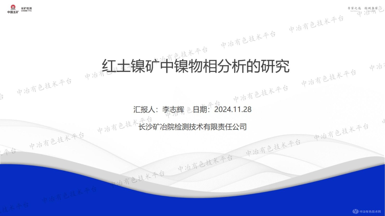 红土镍矿中镍物相分析的研究