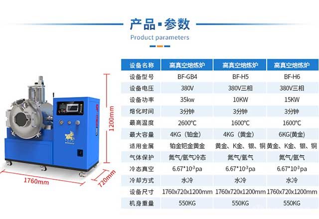 高真空熔炼炉-参数