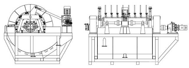 高负压盘式真空过滤机外形图