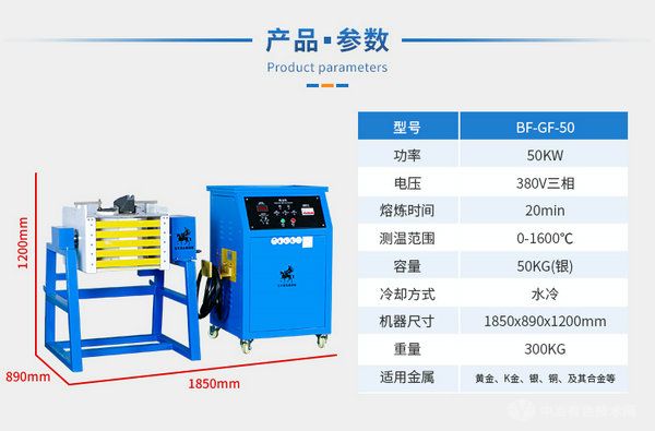 50kg手摇分体倾倒熔炼炉