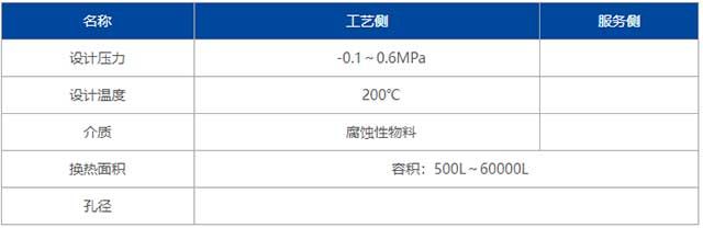 石墨分离罐技术特性