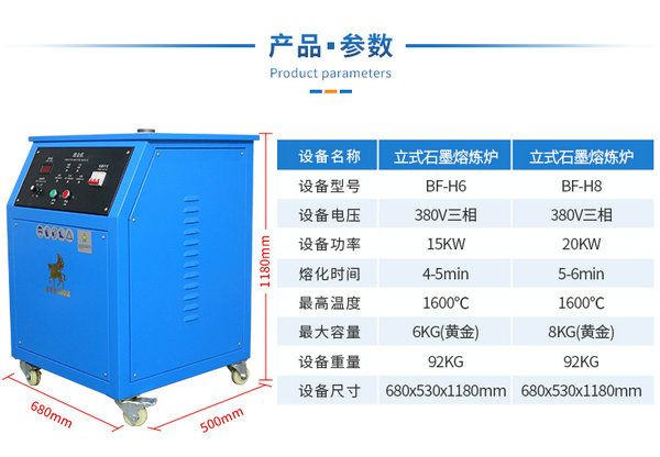 1600℃电磁感应高频感应加热炉(6kg-8kg容量)可定制