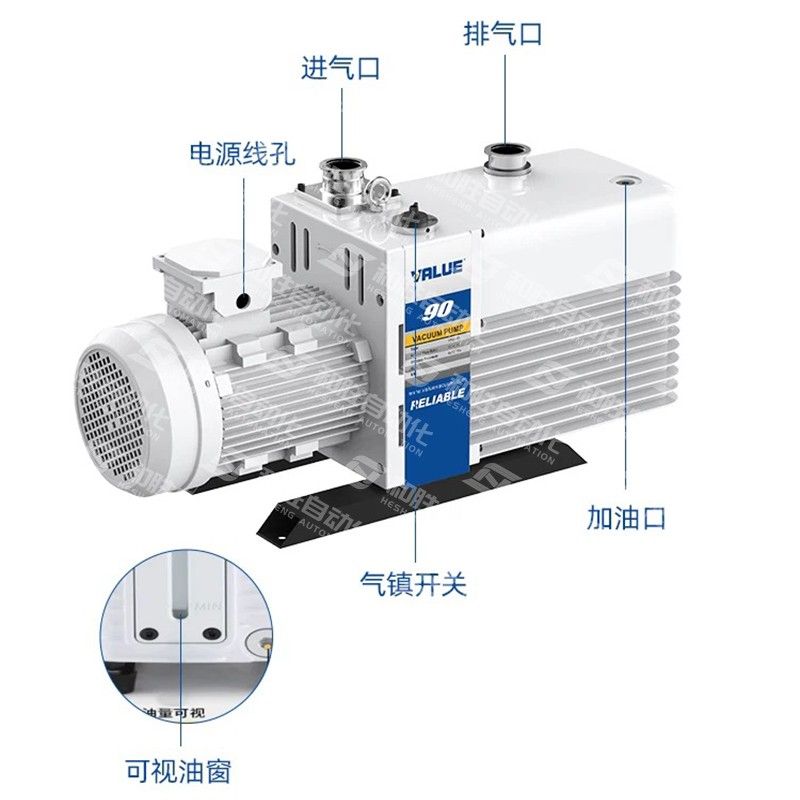 双极旋片式真空泵