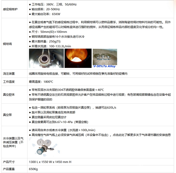 FMF-65 真空悬浮感应熔炼炉＆浇注炉