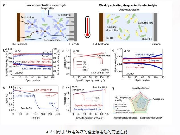 复旦大学王飞团队突破性研发宽温高稳锂金属电池共晶电解液