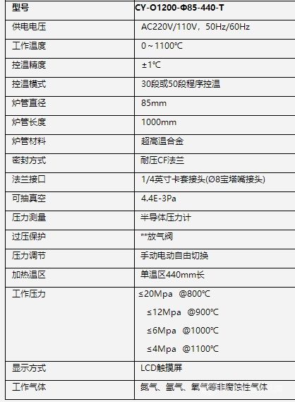 高温高压管式炉