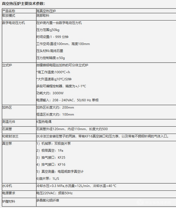 高真空热压炉