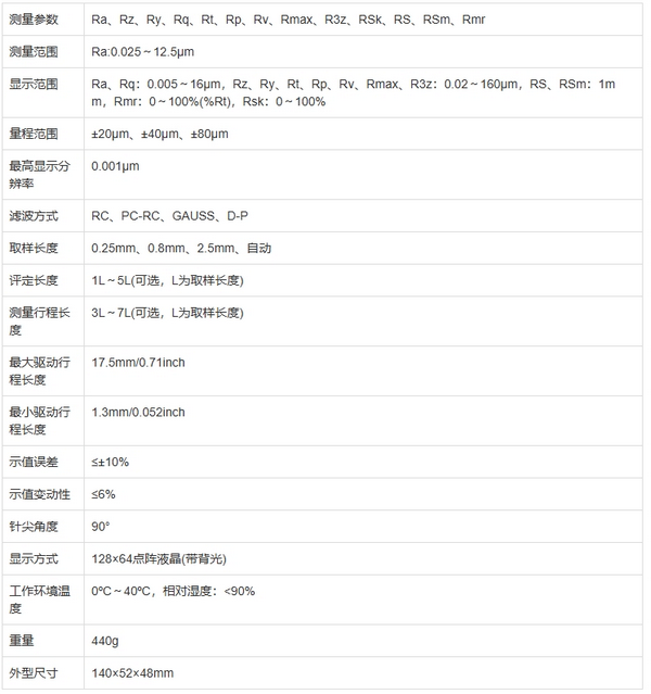 SR6表面粗糙度仪