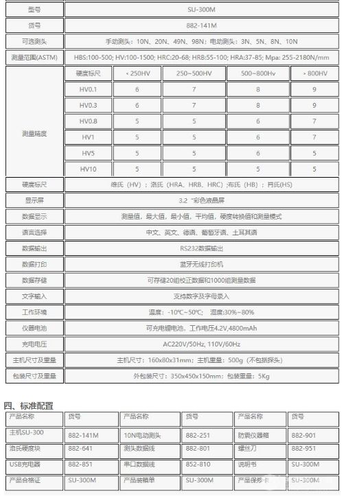 电动超声硬度计 SU-300M