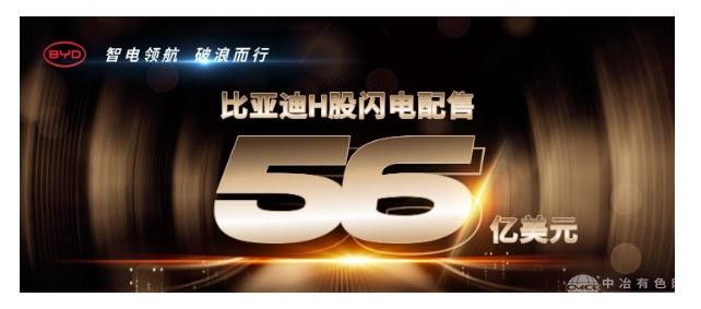 比亚迪H股配售融资近408亿  刷新全球汽车行业股权再融资纪录