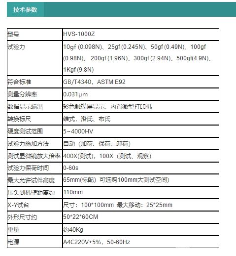 HVS-1000Z自动转塔显微维氏硬度计