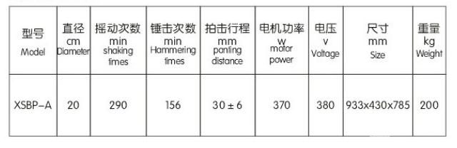 顶击式振筛机