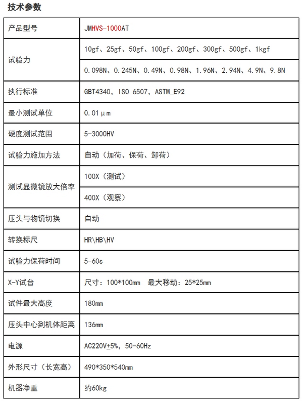 JMHVS-1000AT精密自动转塔显微硬度计