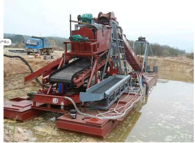 河道淘金船