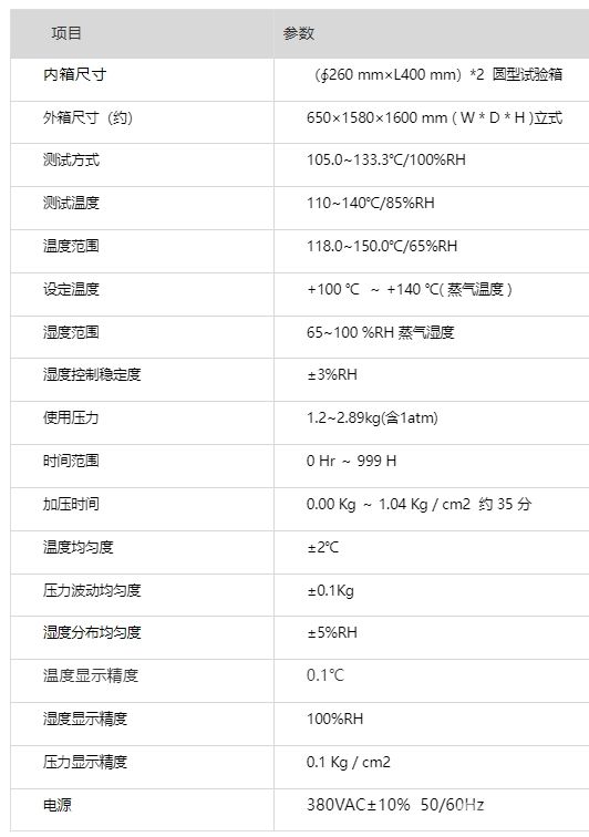 HAST高温高压老化试验箱