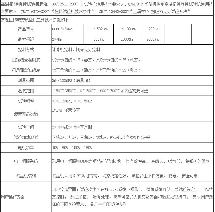 高温扭转疲劳试验机